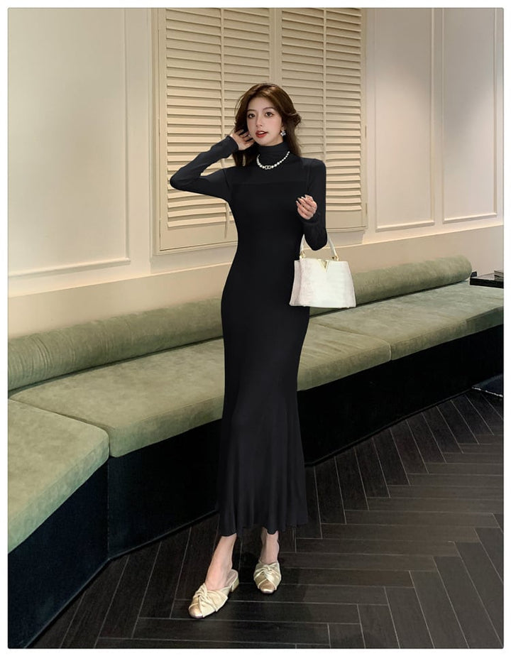 【dress】マーメイドニットワンピース　M27389