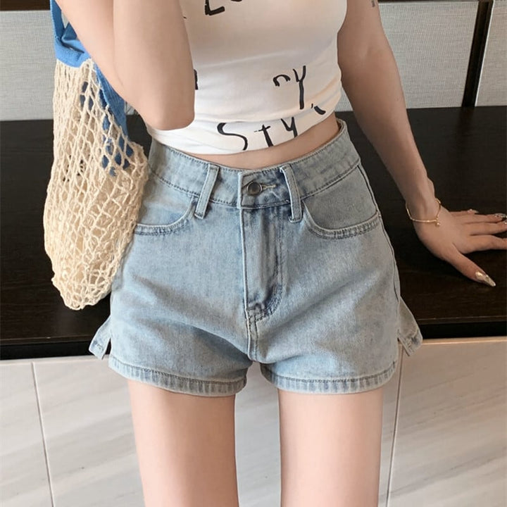 【bottoms】デニムショートパンツ　M29968