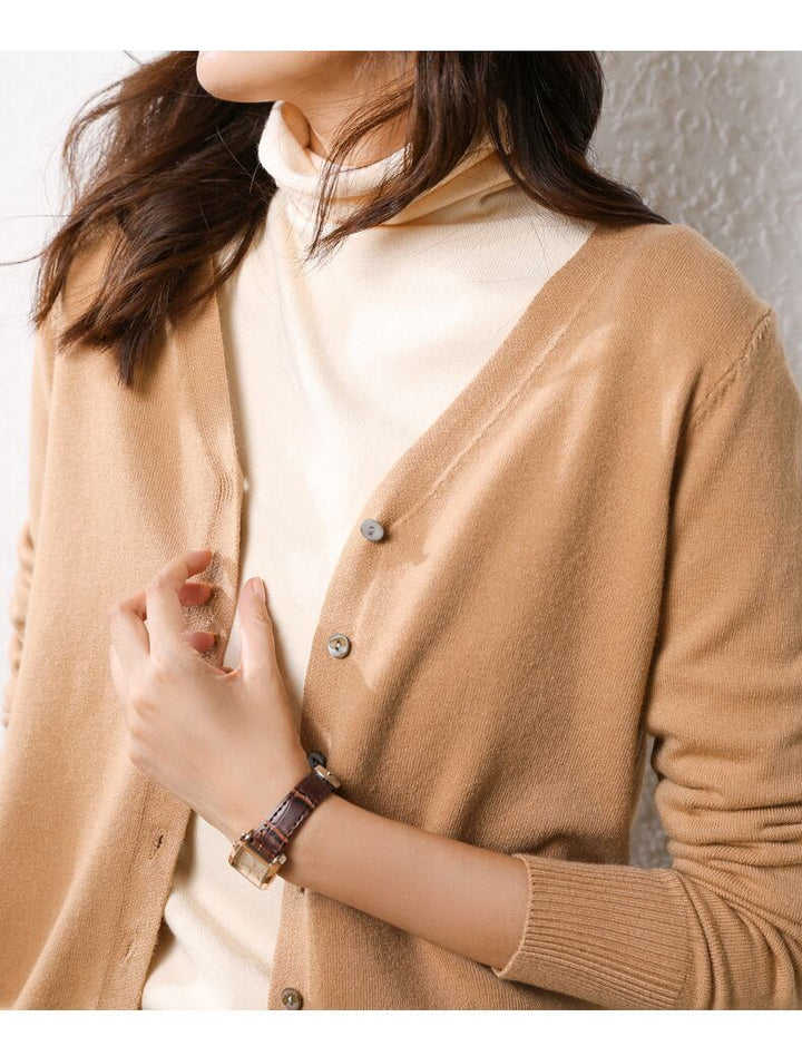 【outer】Vネックニットカーデ　M19164