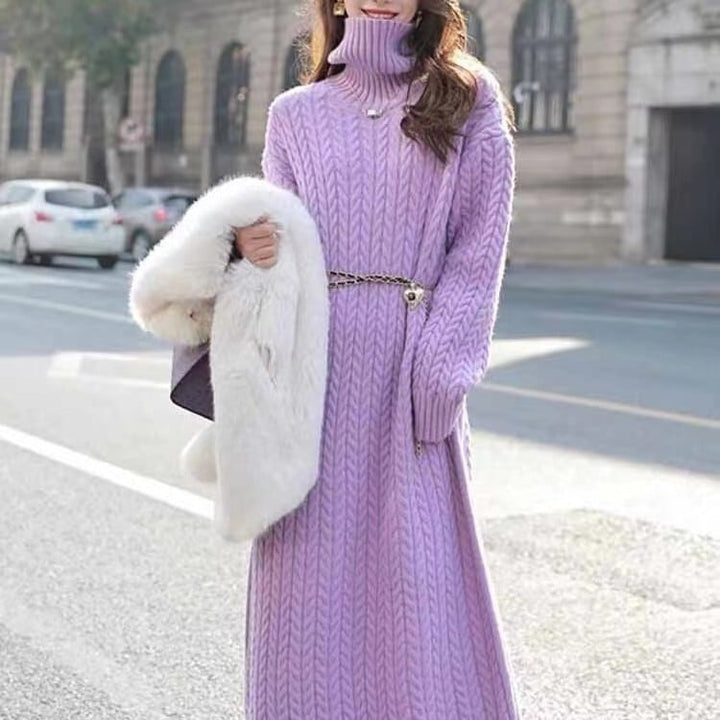 【dress】ハイネックニットワンピース　M17937