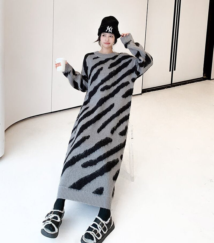 【dress】ロングニットワンピース　M18580