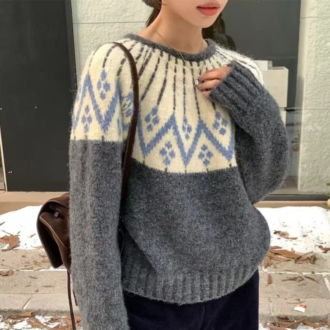 【tops】クルーネックニットセーター　M27696
