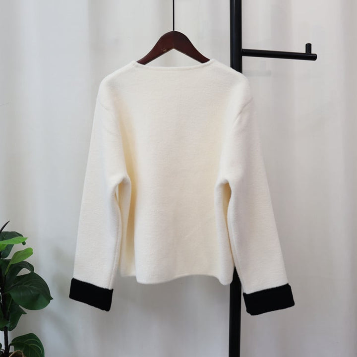 【outer】ハートモチーフニットカーディガン　N2710