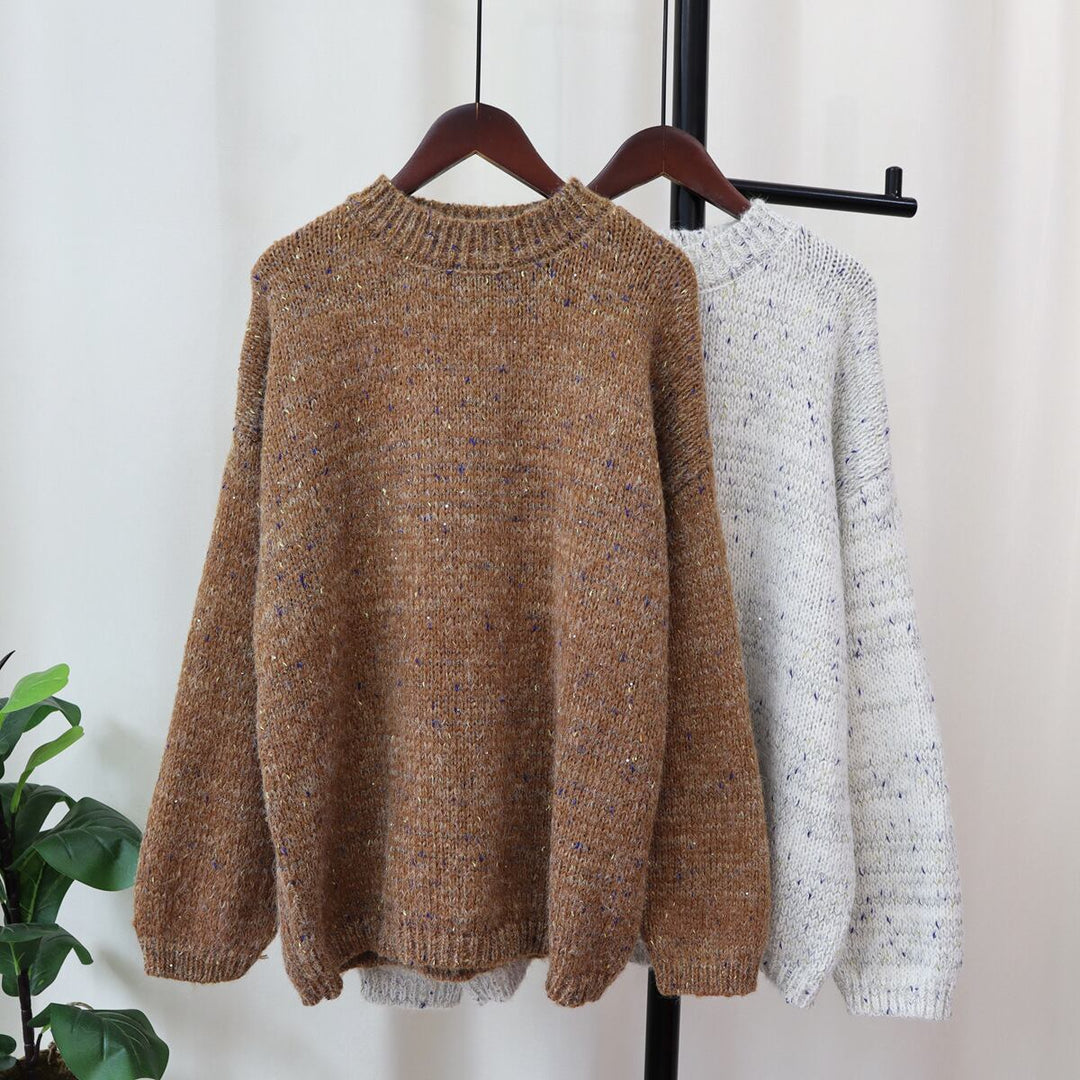 【tops】クルーネックニットセーター　M18874