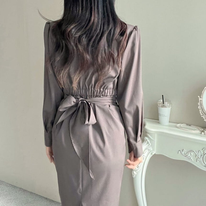 【dress】クルーネックワンピース　M29550