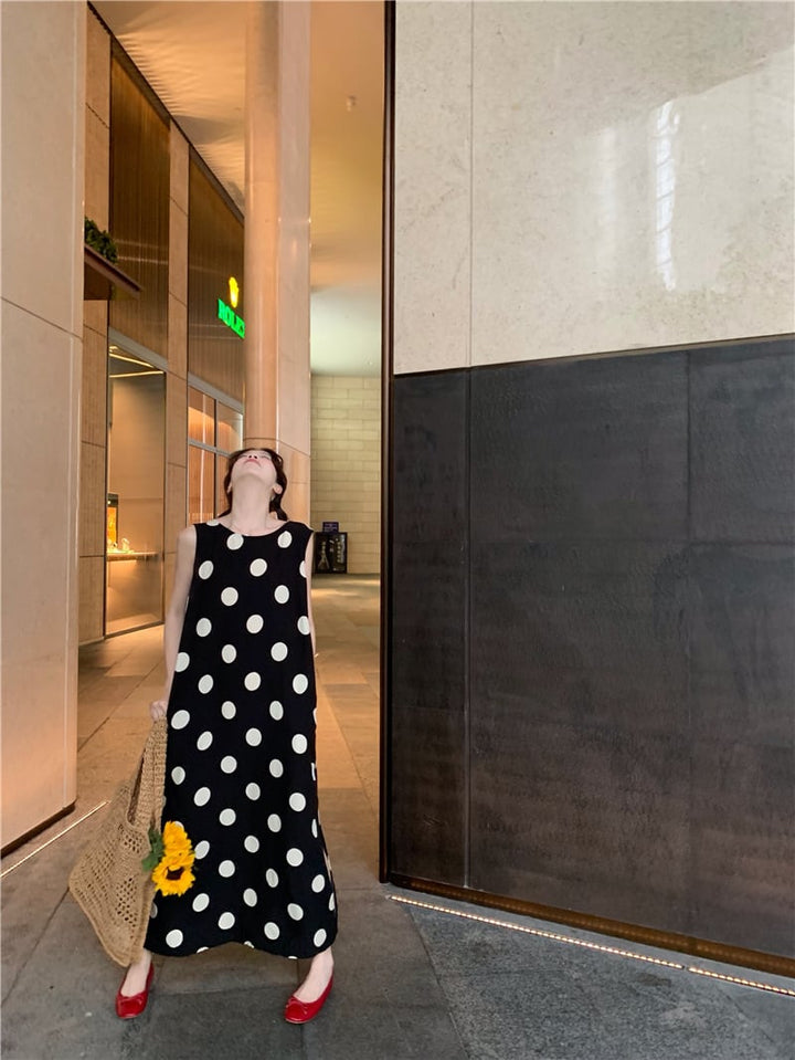 【dress】ドット柄ワンピース　M25119