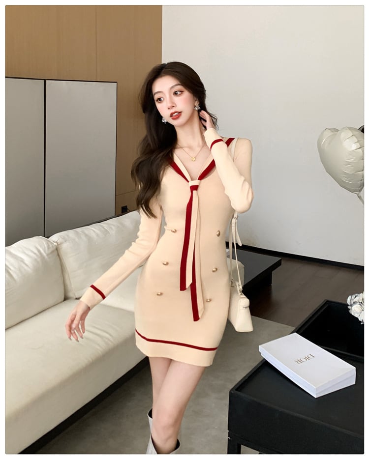 【dress】ニットワンピース　M26556