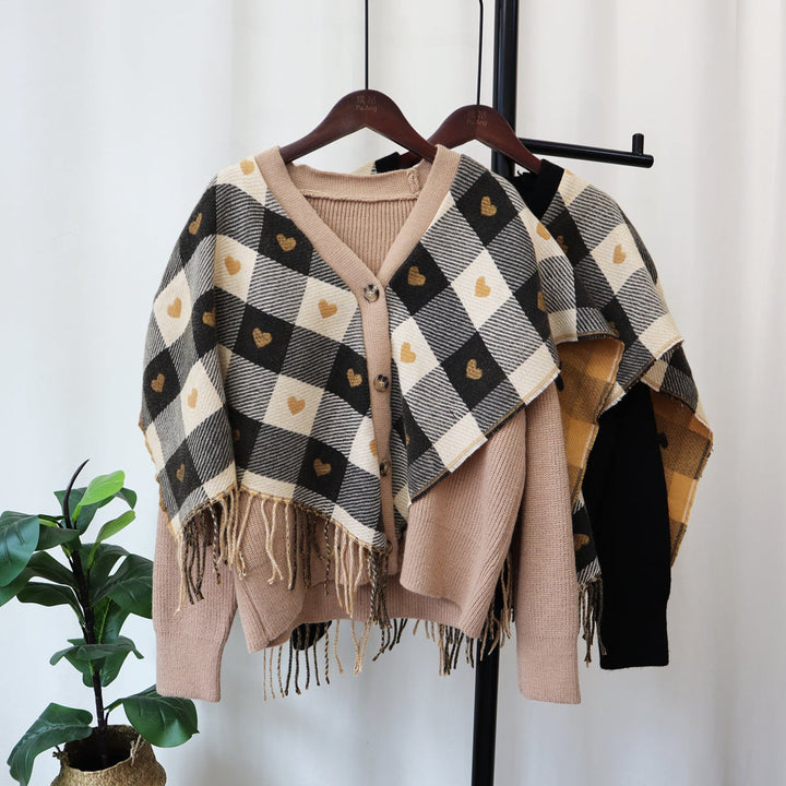 【outer】ドッキングVネックニットカーデ　M17965