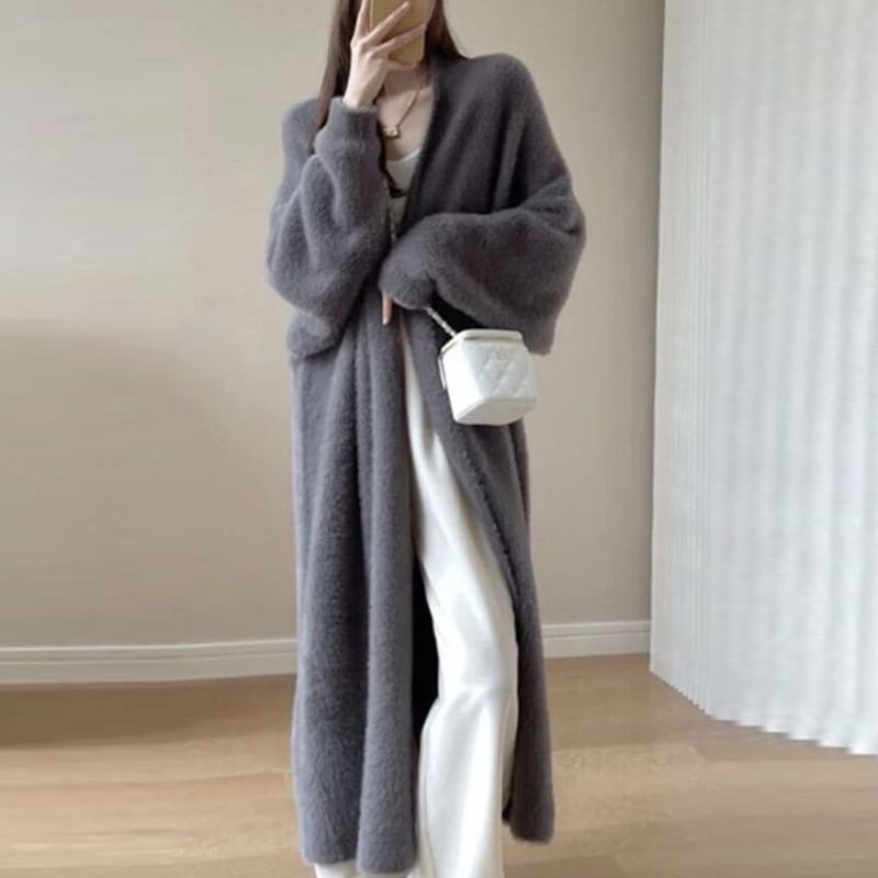 【outer】ロング丈ニットカーデ　M26868