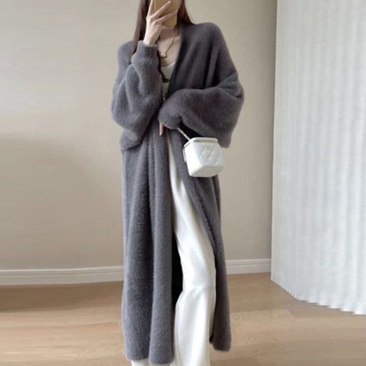 【outer】ロング丈ニットカーデ　M26868