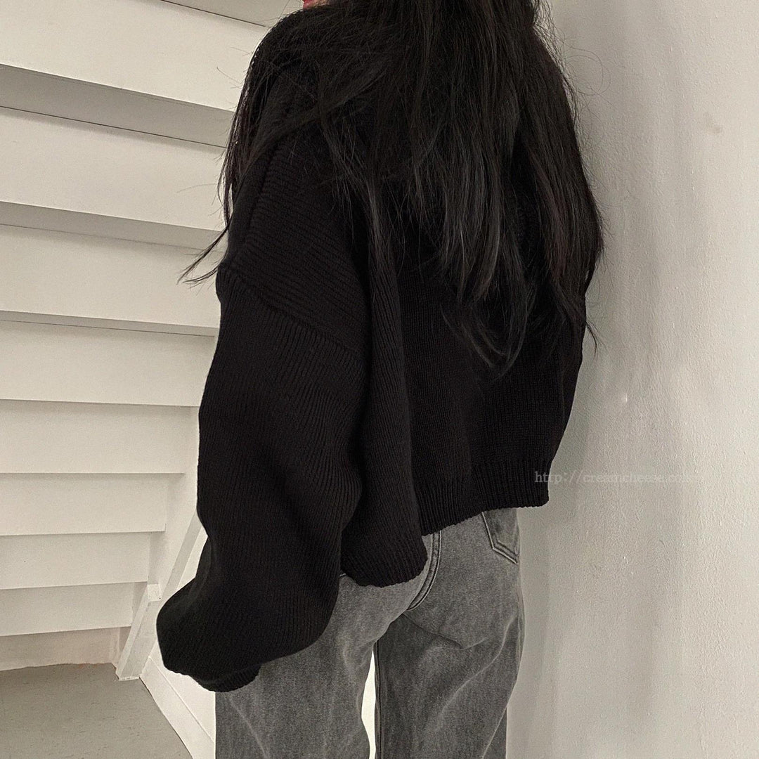 【outer】ファスナーニットカーデ　M26115