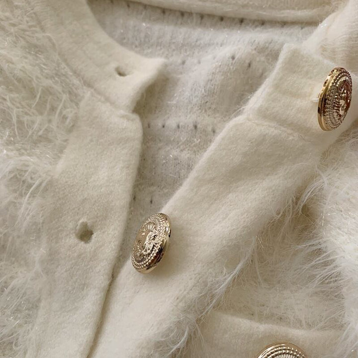 【outer】クルーネックニットカーデ　M27211