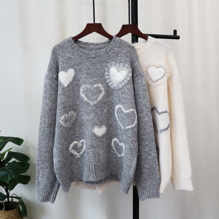 【tops】ビジューニットセーター　M27294