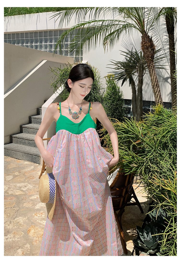 【dress】配色キャミワンピース　M21594