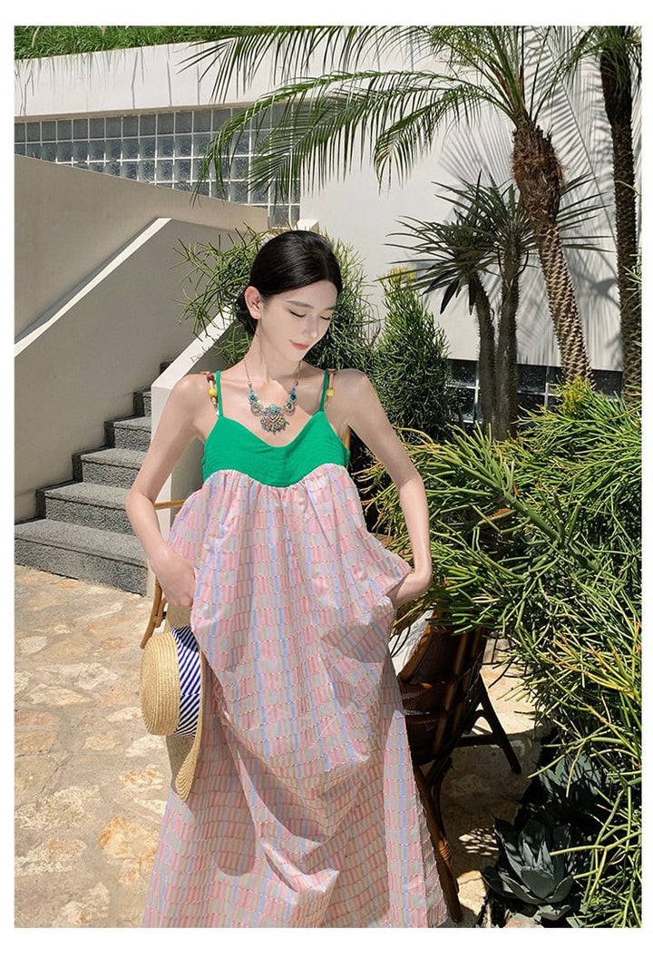 【dress】配色キャミワンピース　M21594