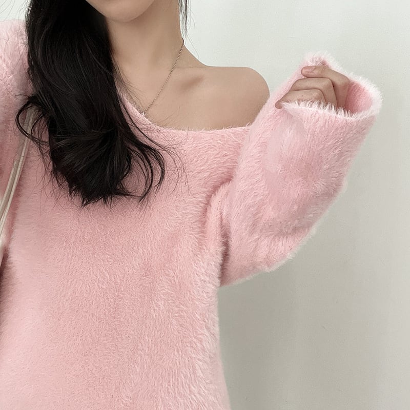 【tops】Vネックニットセーター　M26676