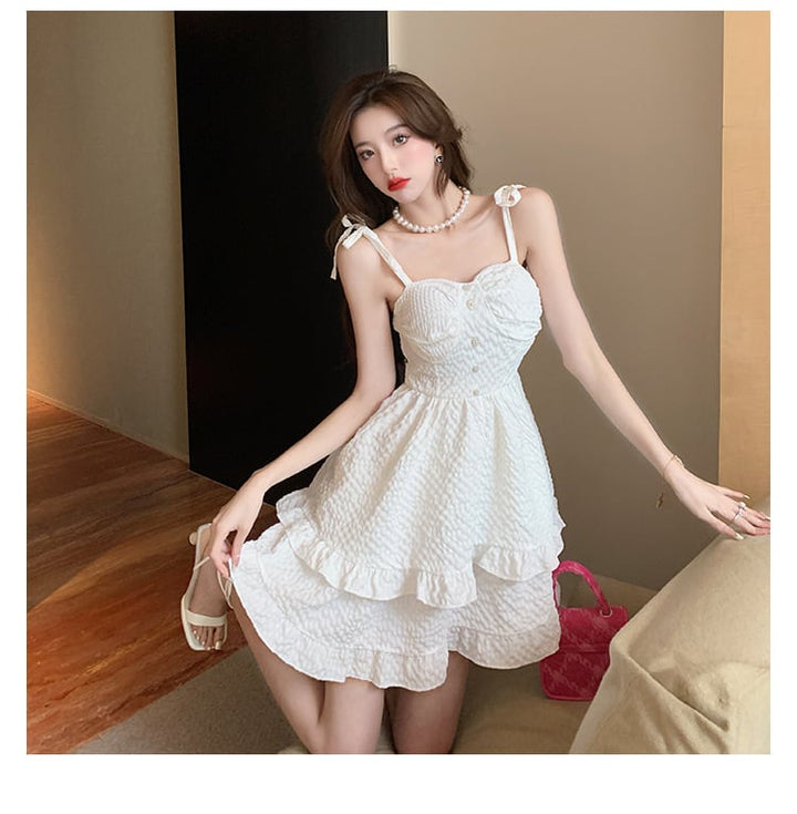 【dress】柔らかくて優しい印象キャミワンピース着瘦せ　M17235