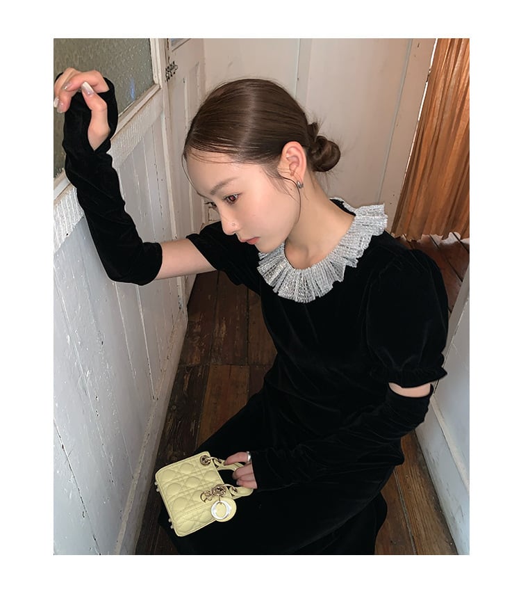 【dress】デートワンピースアームカバー付き　M26459