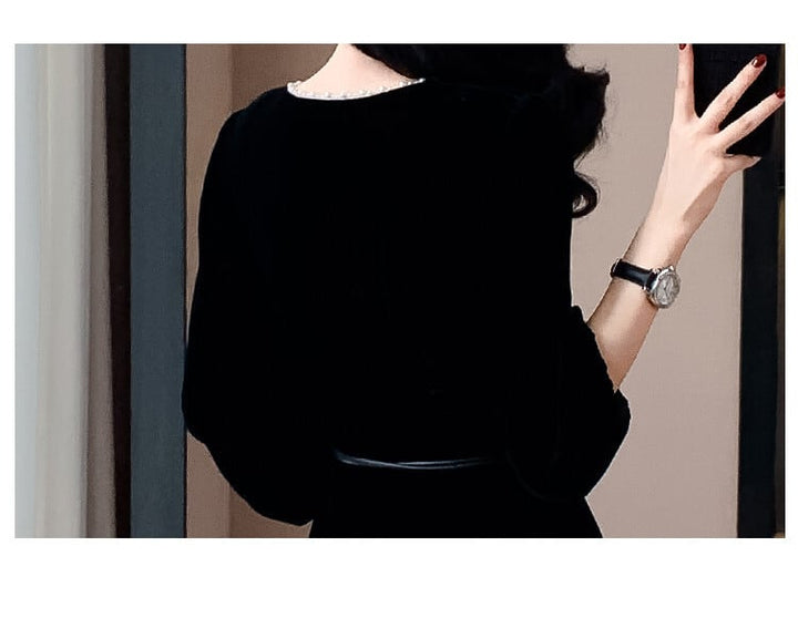 【dress】レース切り替ワンピース　M26931