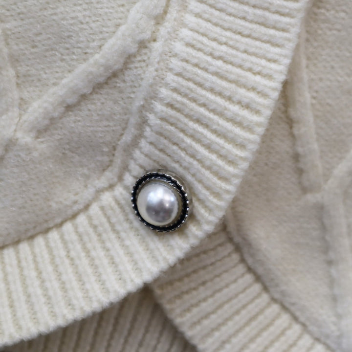 【outer】ボタンデザインニットカーデ　M18178