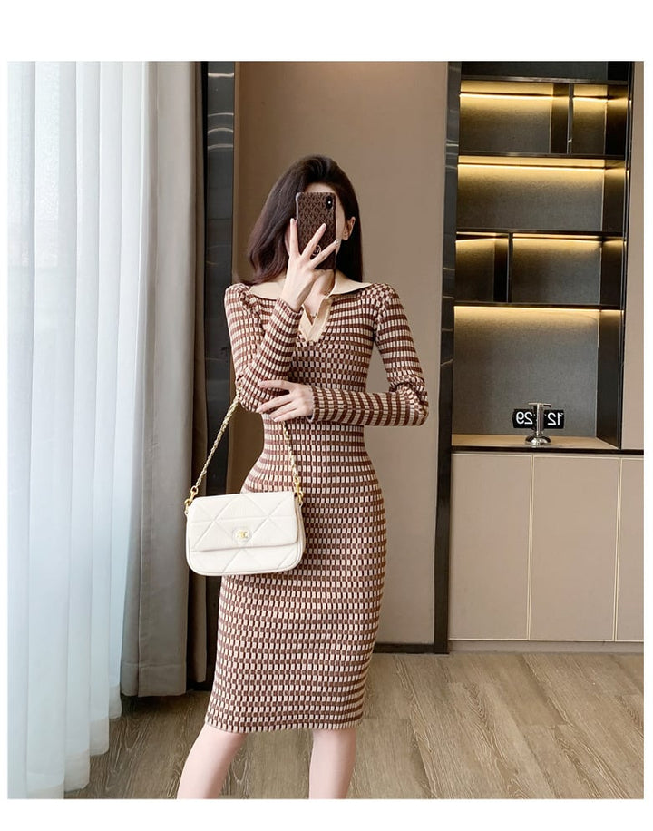 【dress】ニットワンピース　M18910
