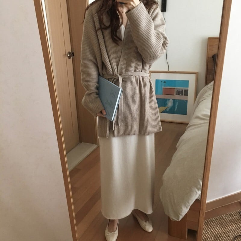 【outer】ニットカーデ　M27099