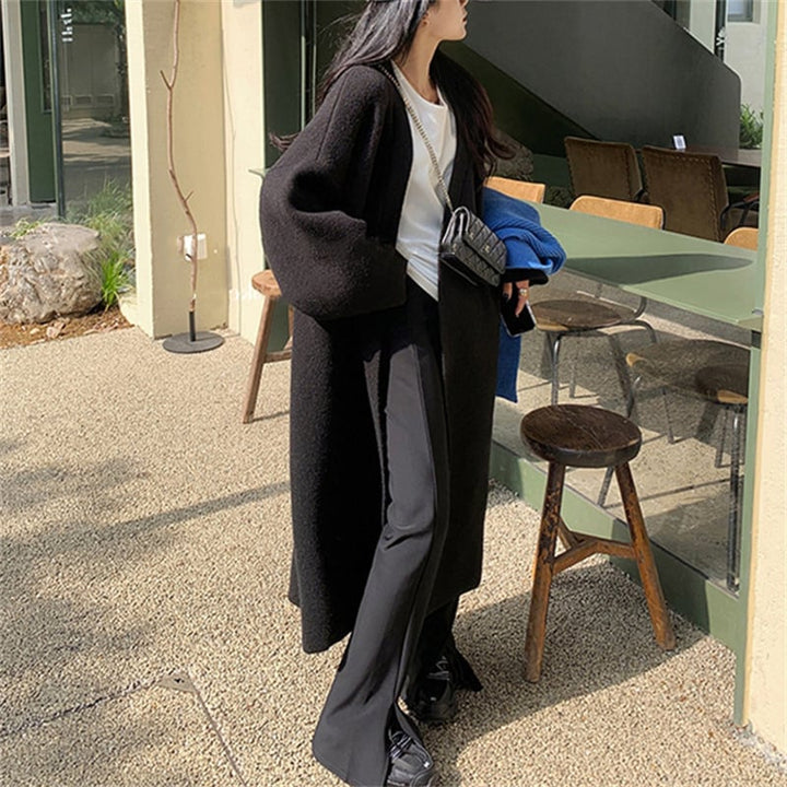 【outer】ロング丈ニットカーデ　M18409