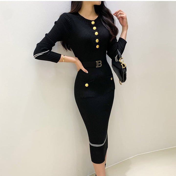 【dress】ニットワンピース　M19324