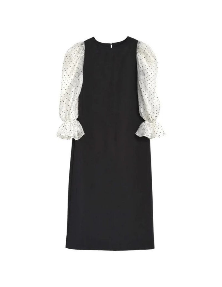 【dress】チュールコンビワンピース　M29875