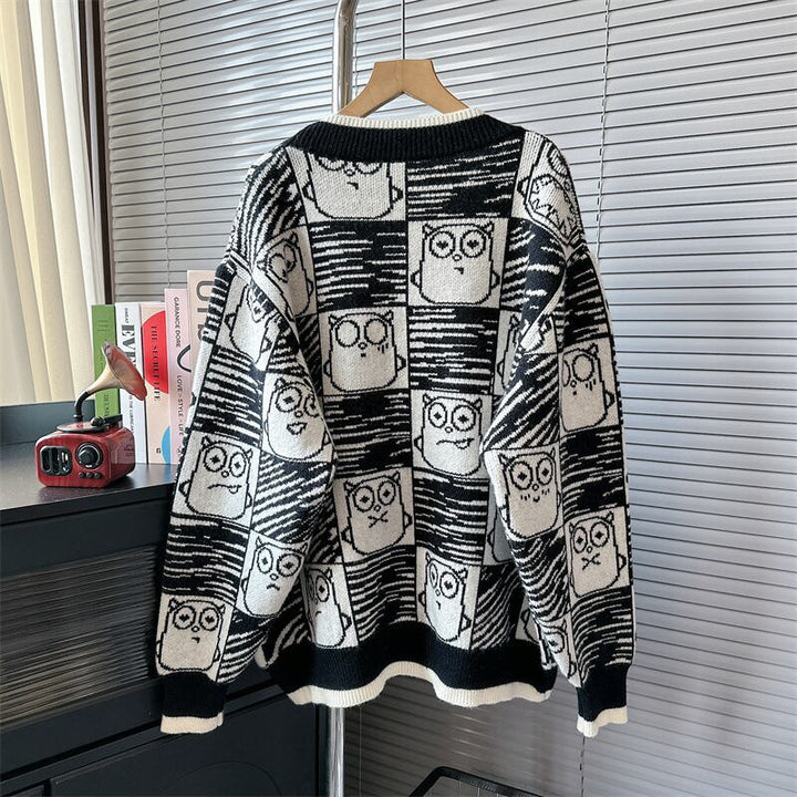 【outer】Vネックニットカーデ　M18977