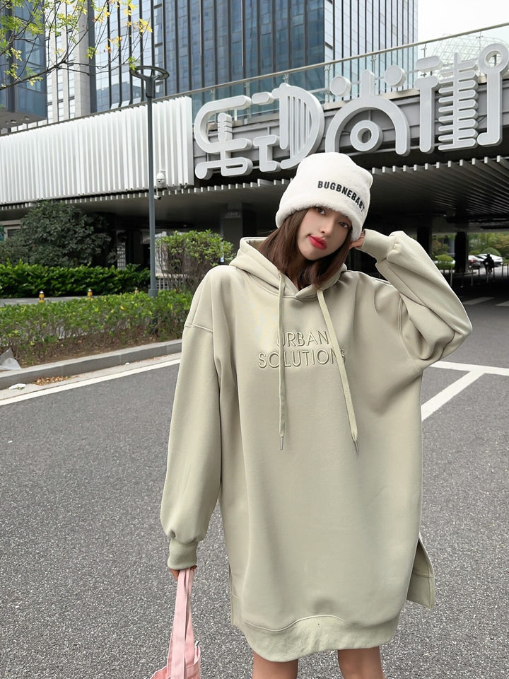 【dress】フード付きカジュアルワンピース    N2166
