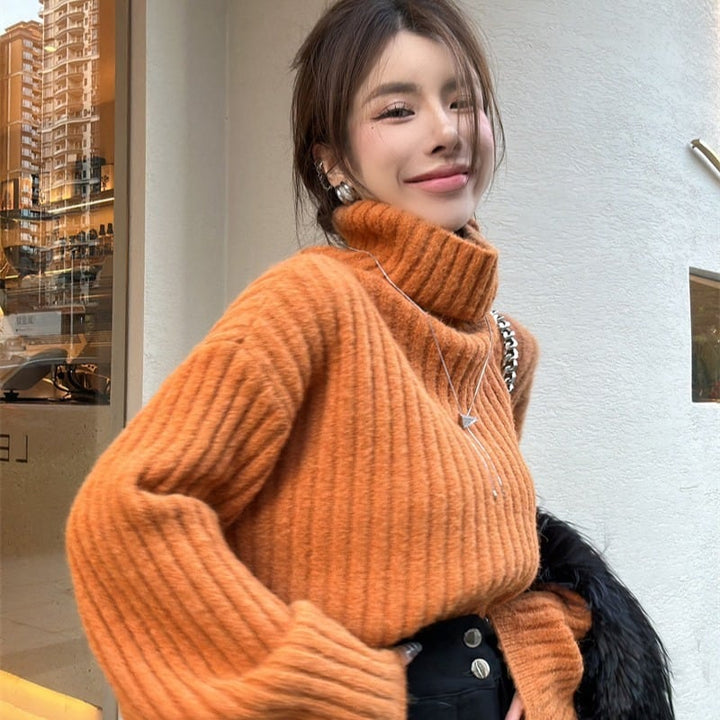【tops】ハイネックニットセーター　M20199