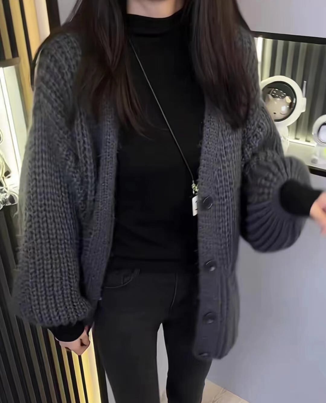 【outer】ニットカーデ　M26689