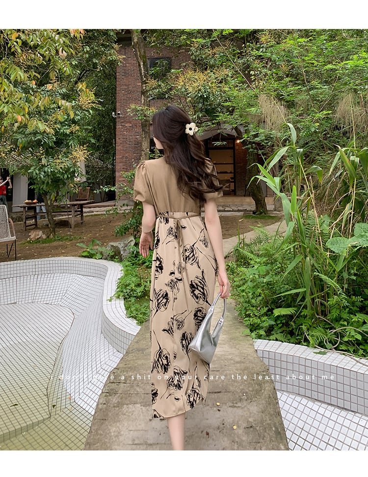 【dress】細身効果抜群♪エレガント切り替えデートワンピース　M16790