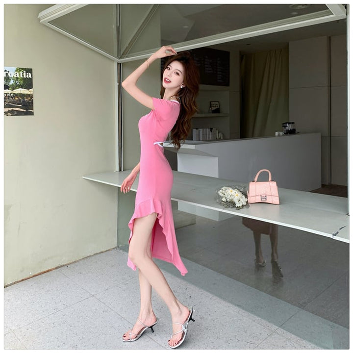 【dress】スリットワンピース　M25117