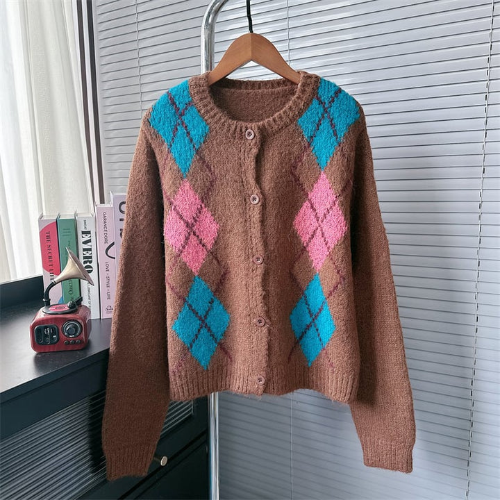 【outer】クルーネックニットカーデ　M26478