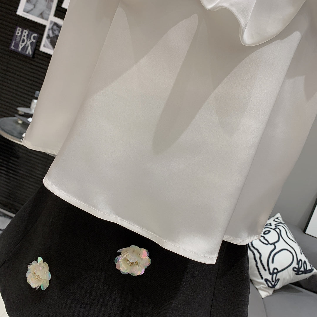 【set】フリルトップス×スカートセット　M24492