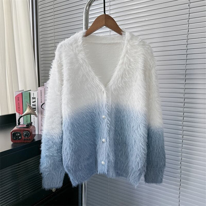 【outer】Vネックニットカーデ　M28151