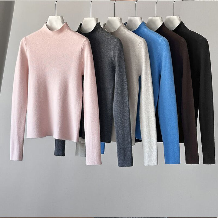 【tops】ハイネックニットトップス Q6970
