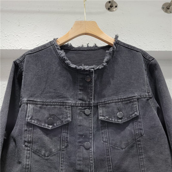 【outer】ファーデニムジャケット　M18126