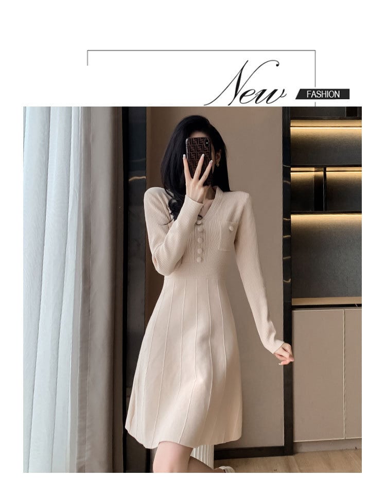 【dress】ニットワンピース　M21353