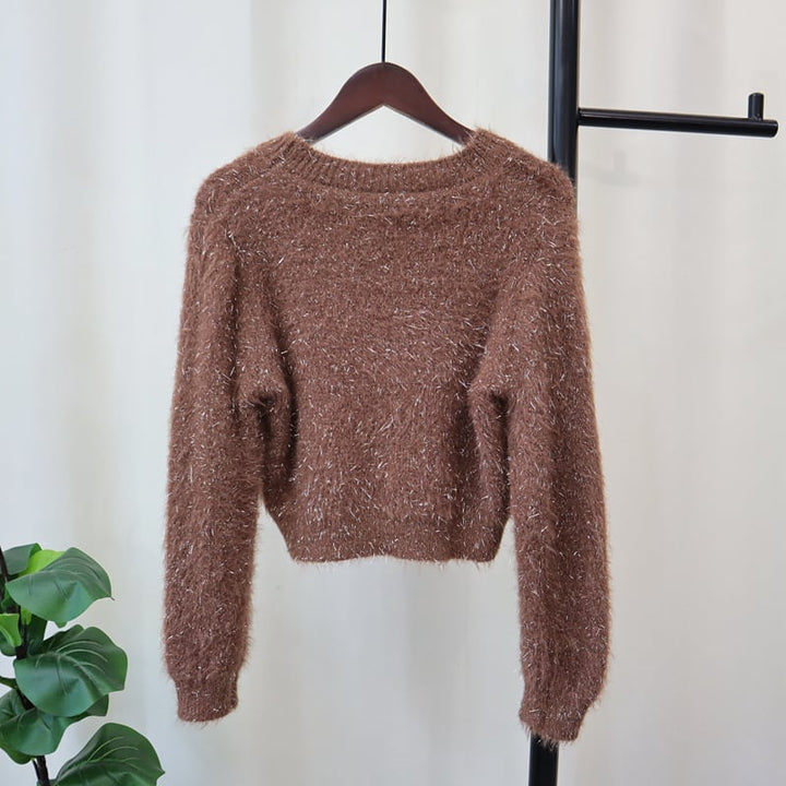 【tops】クルーネックニットセーター　M17997