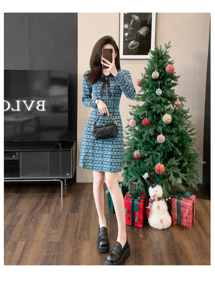 【dress】リボン付きワンピース　M25465