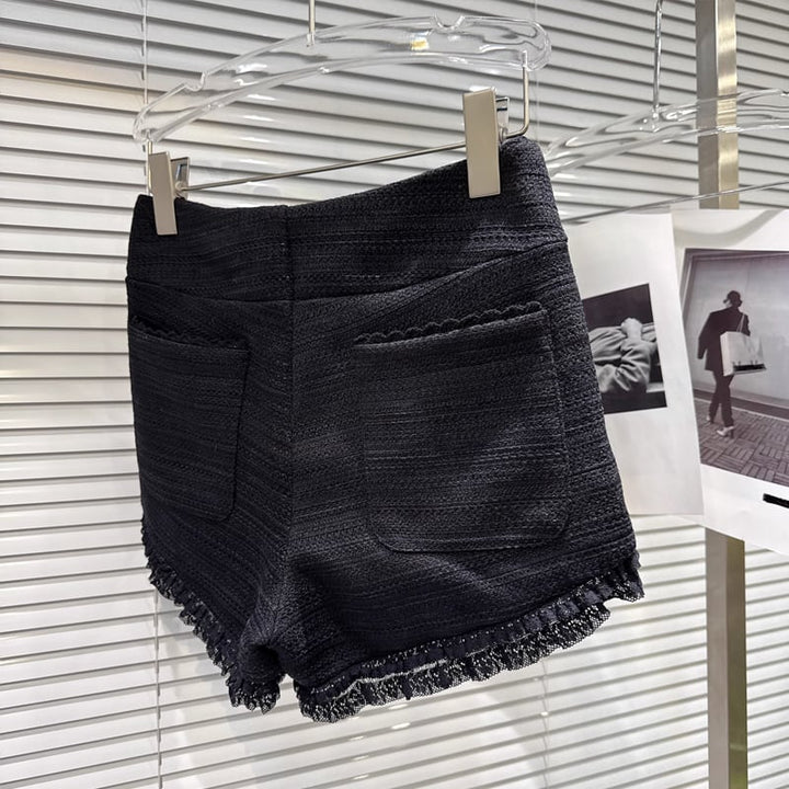 【bottoms】レースドッキングショートパンツ Q7447