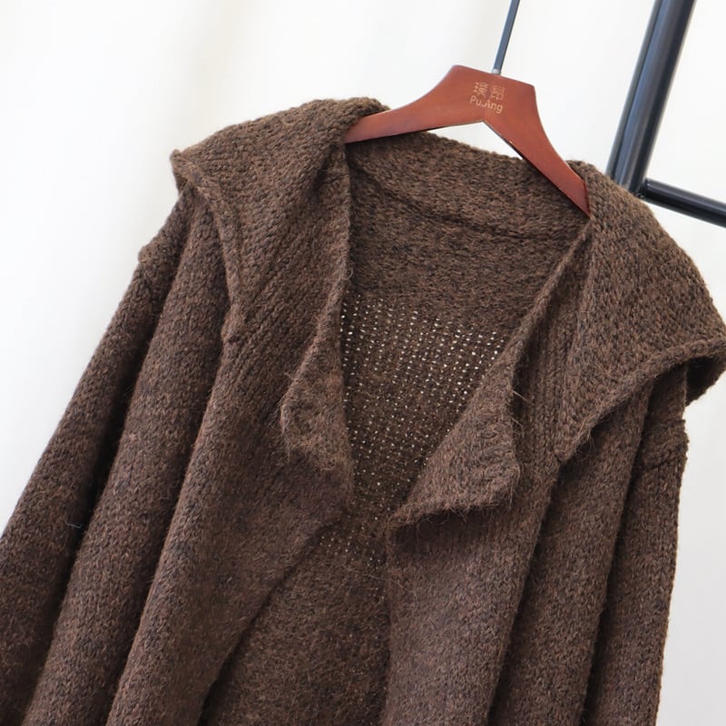 【outer】ロング丈ニットカーデ　M26843
