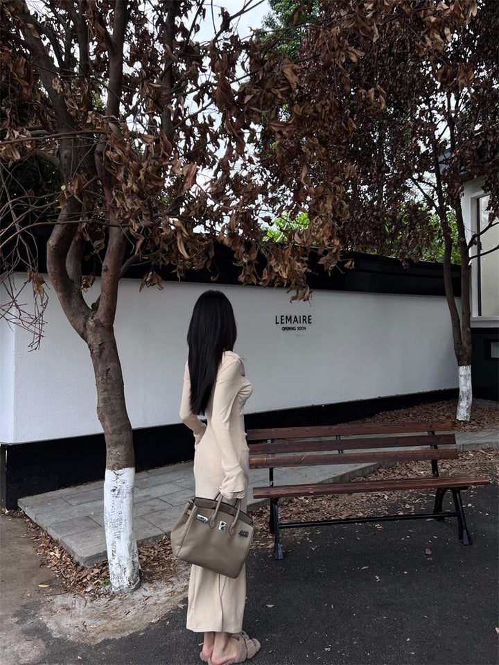 【dress】レース切り替えワンピース　M27846