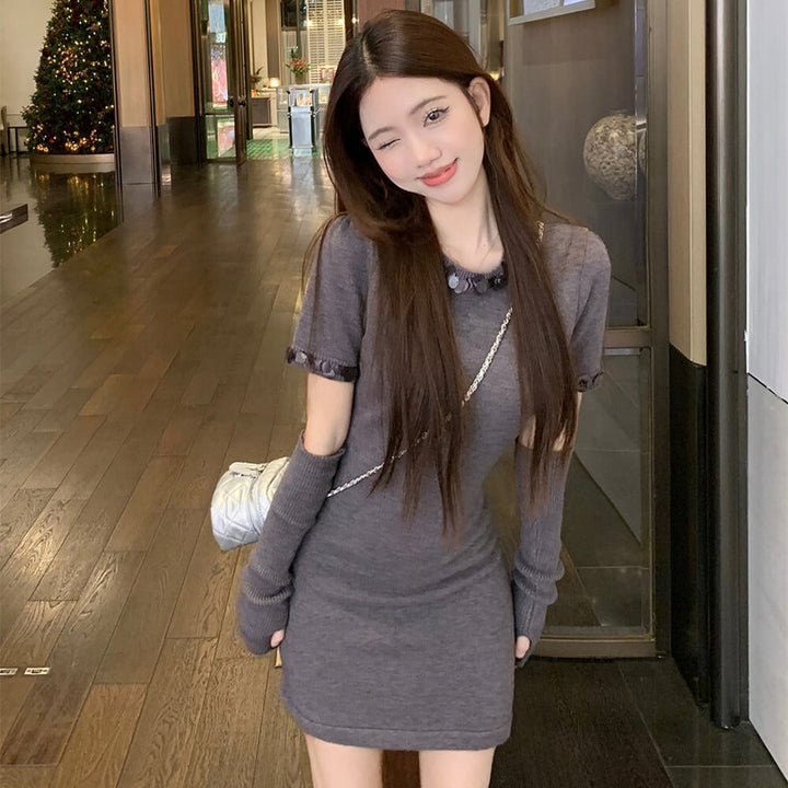 【dress】アームカバー付きワンピース　M28841