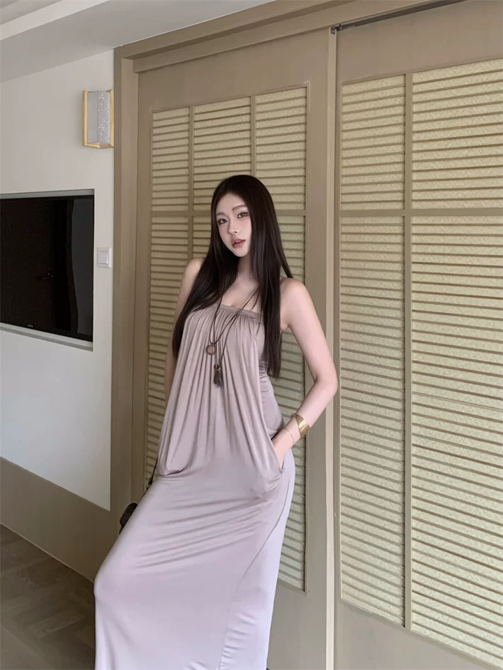 【dress】ロングチューブドレス Q8614