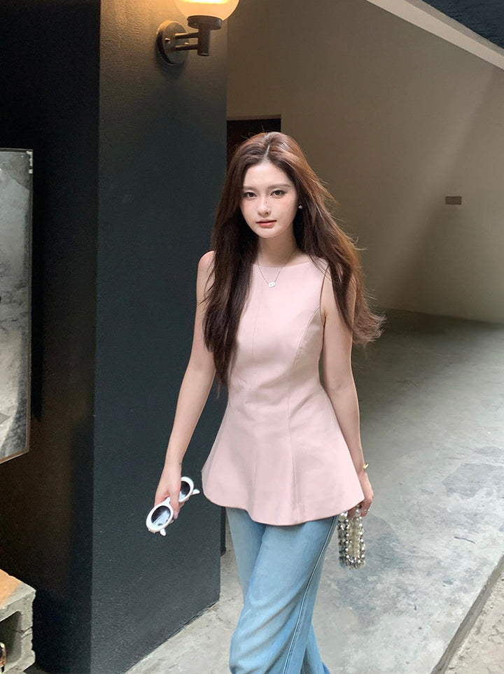 【tops】バックリボンベスト Q8878