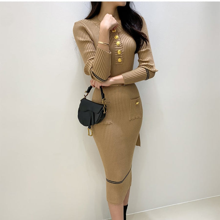 【dress】ニットワンピース　M19324